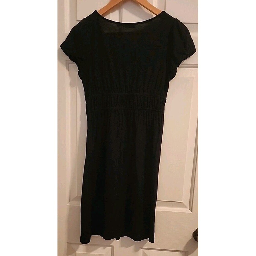 Juicy Couture Black Mini Dress Size P Wimsigoth Y2k Velvet Waist Boho - Picture 3 of 8